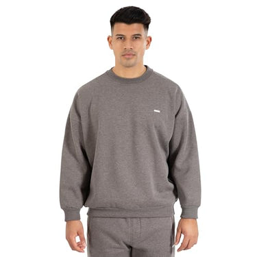 SMILODOX Sweatshirt Herren Kade, Regular Fit Sweatshirt, Pullover Herren, Langarmshirt Herren, Rundhalsauschnitt Sweater Herren, Weiche Baumwollmischung Pulli Herren, Komfort & Stil für Sport & Alltag im Sale